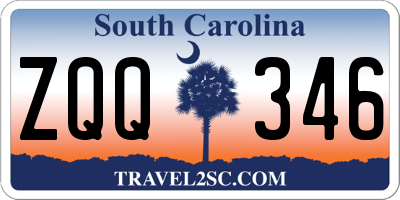 SC license plate ZQQ346