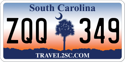 SC license plate ZQQ349