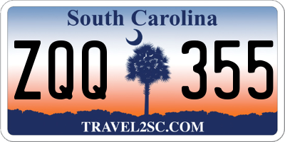 SC license plate ZQQ355