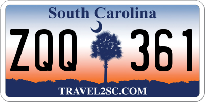 SC license plate ZQQ361