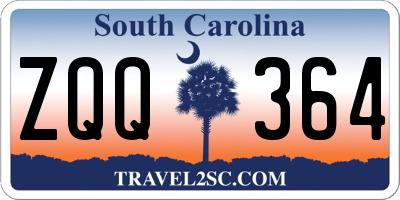 SC license plate ZQQ364