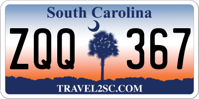 SC license plate ZQQ367