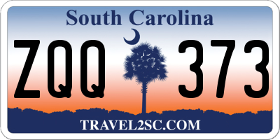 SC license plate ZQQ373
