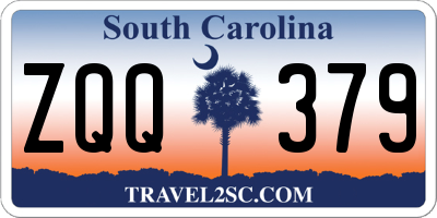 SC license plate ZQQ379