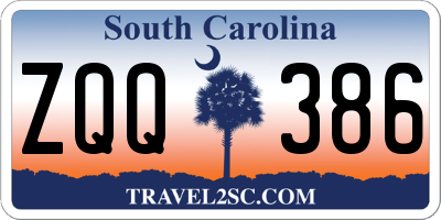 SC license plate ZQQ386