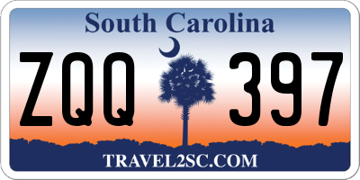 SC license plate ZQQ397