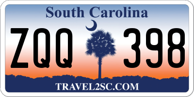 SC license plate ZQQ398