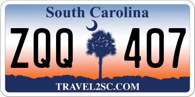 SC license plate ZQQ407