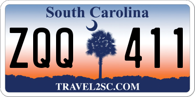SC license plate ZQQ411