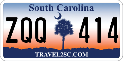 SC license plate ZQQ414