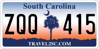 SC license plate ZQQ415
