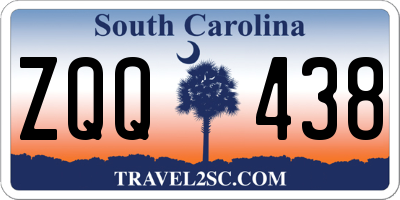 SC license plate ZQQ438