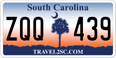 SC license plate ZQQ439