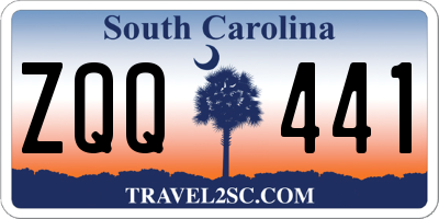 SC license plate ZQQ441