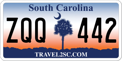 SC license plate ZQQ442