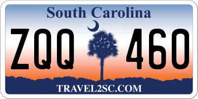 SC license plate ZQQ460