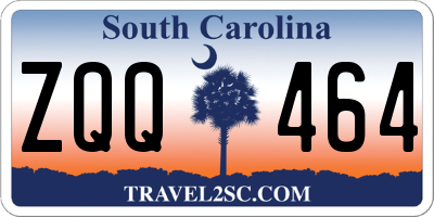 SC license plate ZQQ464