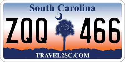 SC license plate ZQQ466