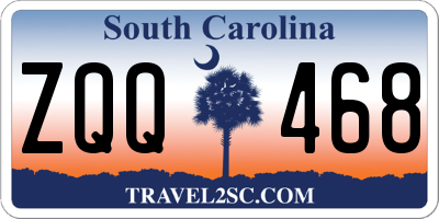 SC license plate ZQQ468
