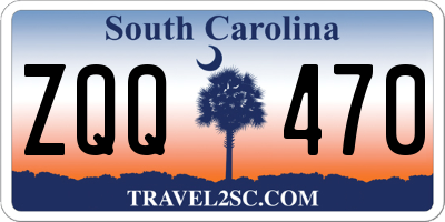 SC license plate ZQQ470