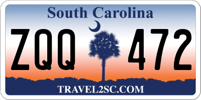 SC license plate ZQQ472