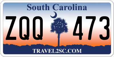 SC license plate ZQQ473