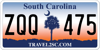 SC license plate ZQQ475