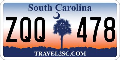 SC license plate ZQQ478