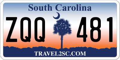 SC license plate ZQQ481