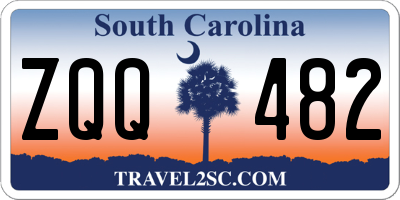 SC license plate ZQQ482