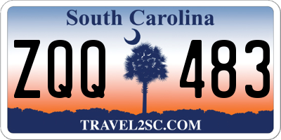 SC license plate ZQQ483