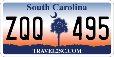 SC license plate ZQQ495