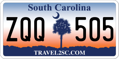 SC license plate ZQQ505