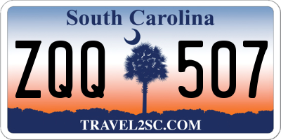 SC license plate ZQQ507