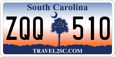 SC license plate ZQQ510