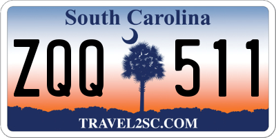 SC license plate ZQQ511