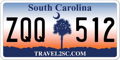 SC license plate ZQQ512