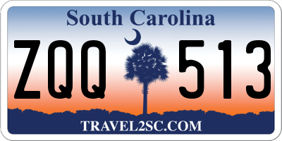SC license plate ZQQ513