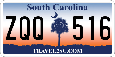 SC license plate ZQQ516