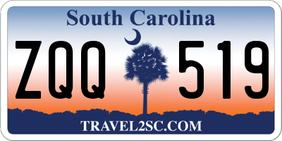 SC license plate ZQQ519