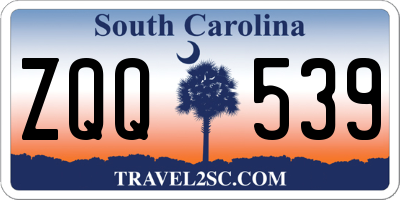 SC license plate ZQQ539