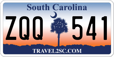 SC license plate ZQQ541
