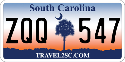 SC license plate ZQQ547