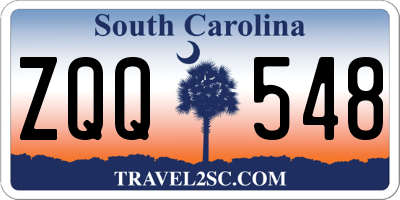 SC license plate ZQQ548