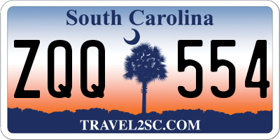 SC license plate ZQQ554