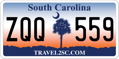 SC license plate ZQQ559