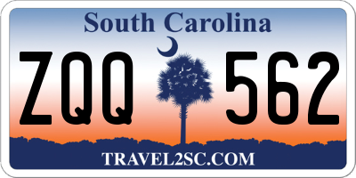 SC license plate ZQQ562