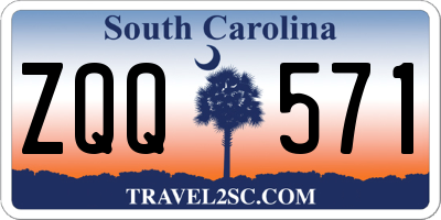 SC license plate ZQQ571
