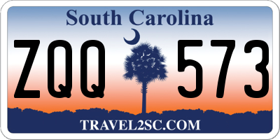 SC license plate ZQQ573