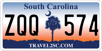 SC license plate ZQQ574